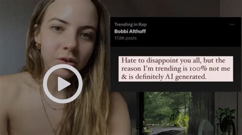 where to watch bobbi althoff ai video